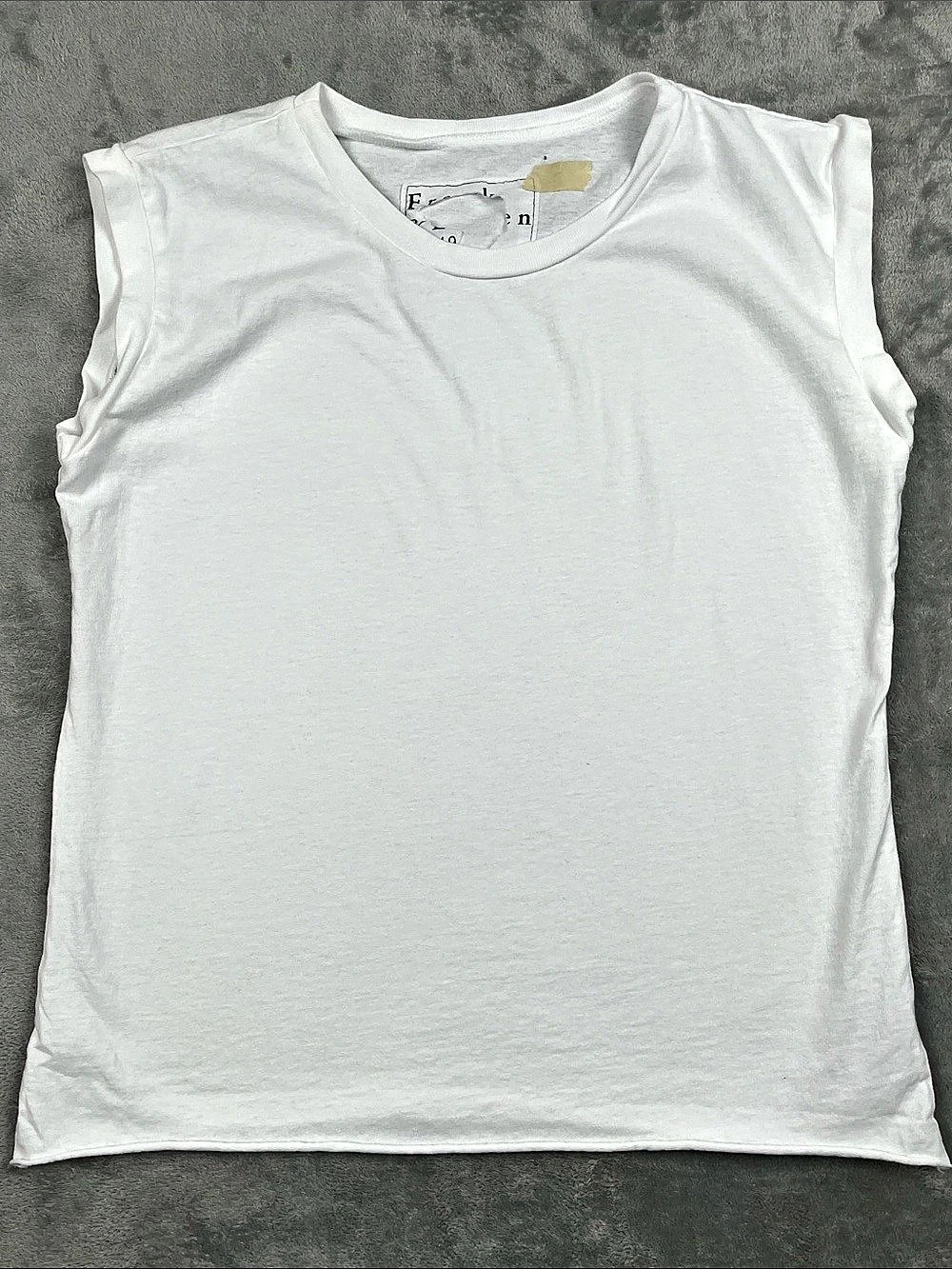 NEW Frank & Eileen S Finn Sleeveless Tank White 100% Cotton